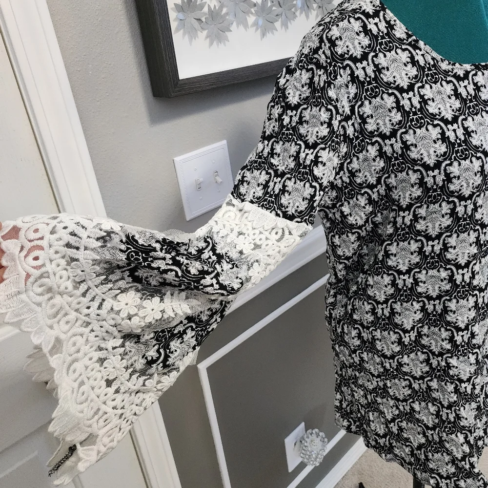 Gorgeous Tunic Length Blouse - Picture 8 of 9